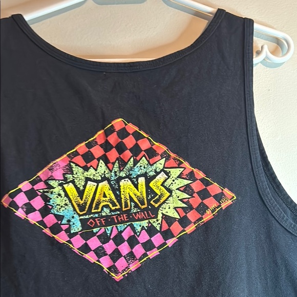 Vans Classic Black T-Shirt with Red Logo - Picture 10 of 11
